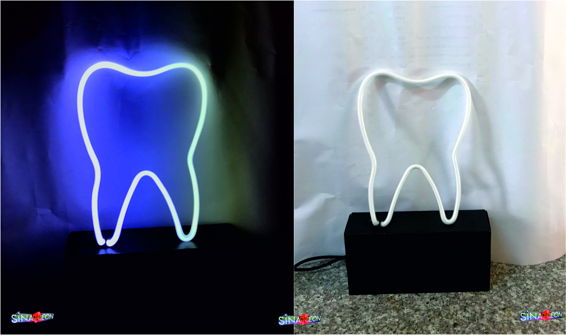 Diş Neon Masa Lambası