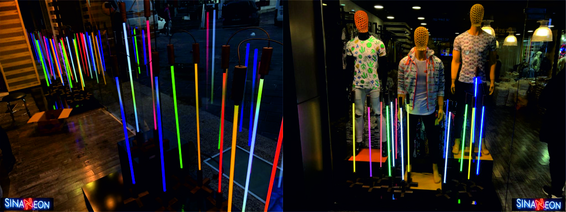 mağaza vitrin led neon proje uygulaması - SİNAN NEON