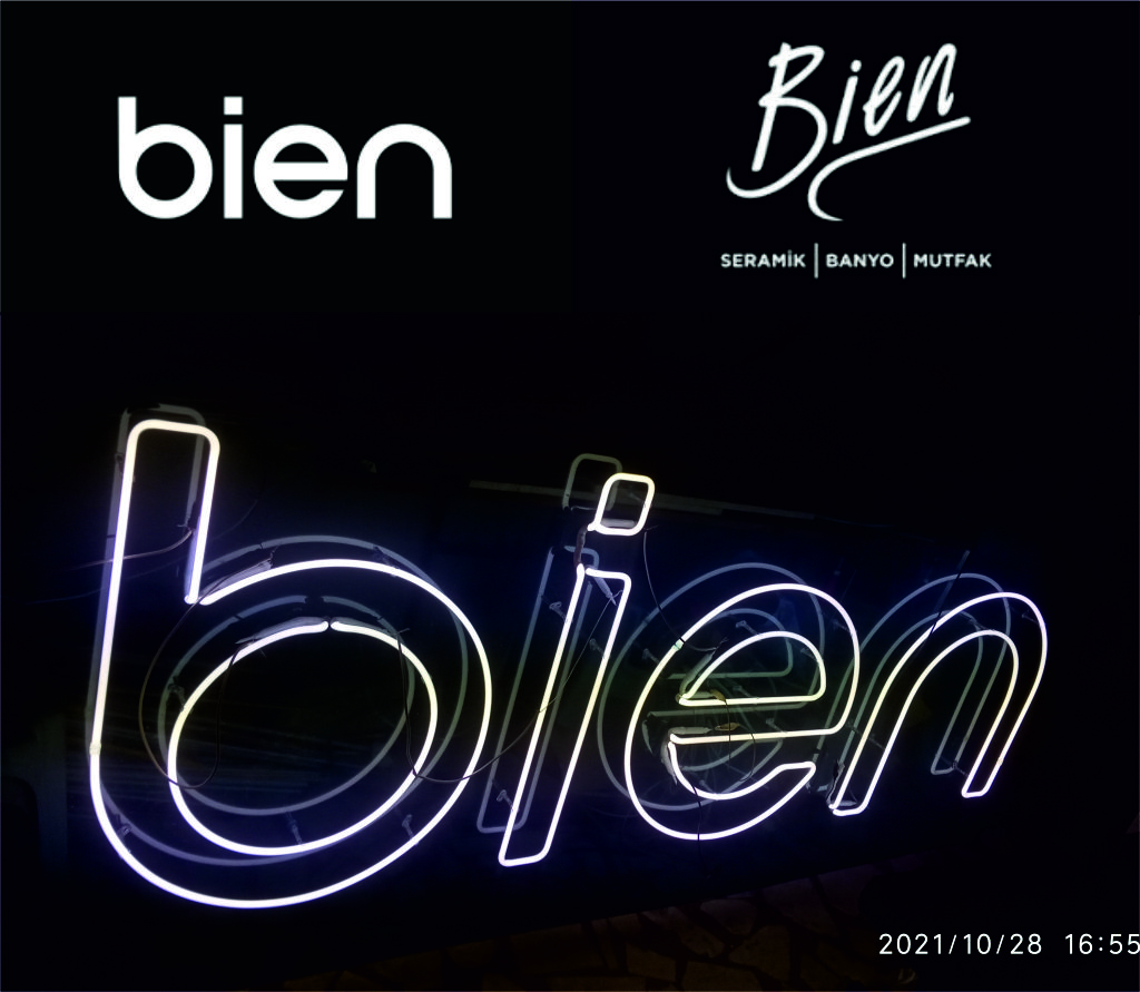 bien seramik neon tabela uygulaması