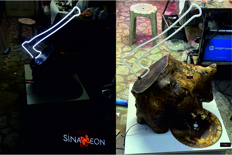 kütük balta sanat eseri, sanat eseri ürünler, sanat eser imalatı, balta ışık, kütük ışık