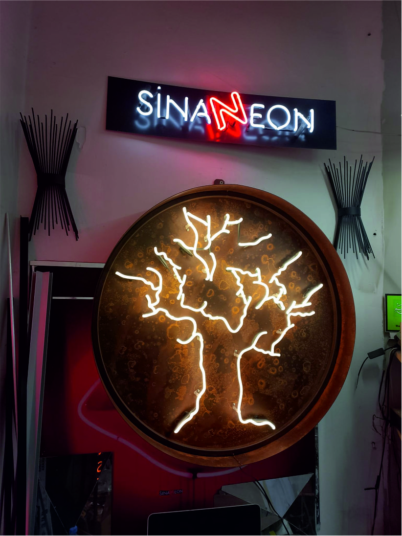 lifetree neon art tablo
