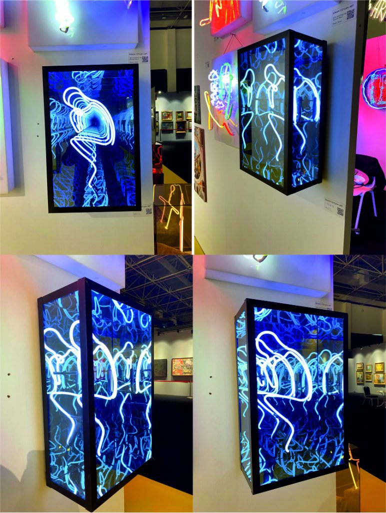 3d neon sanat eseri