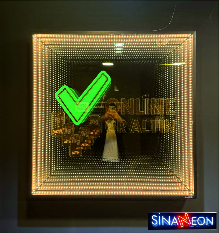 sonsuzluk aynası led neon